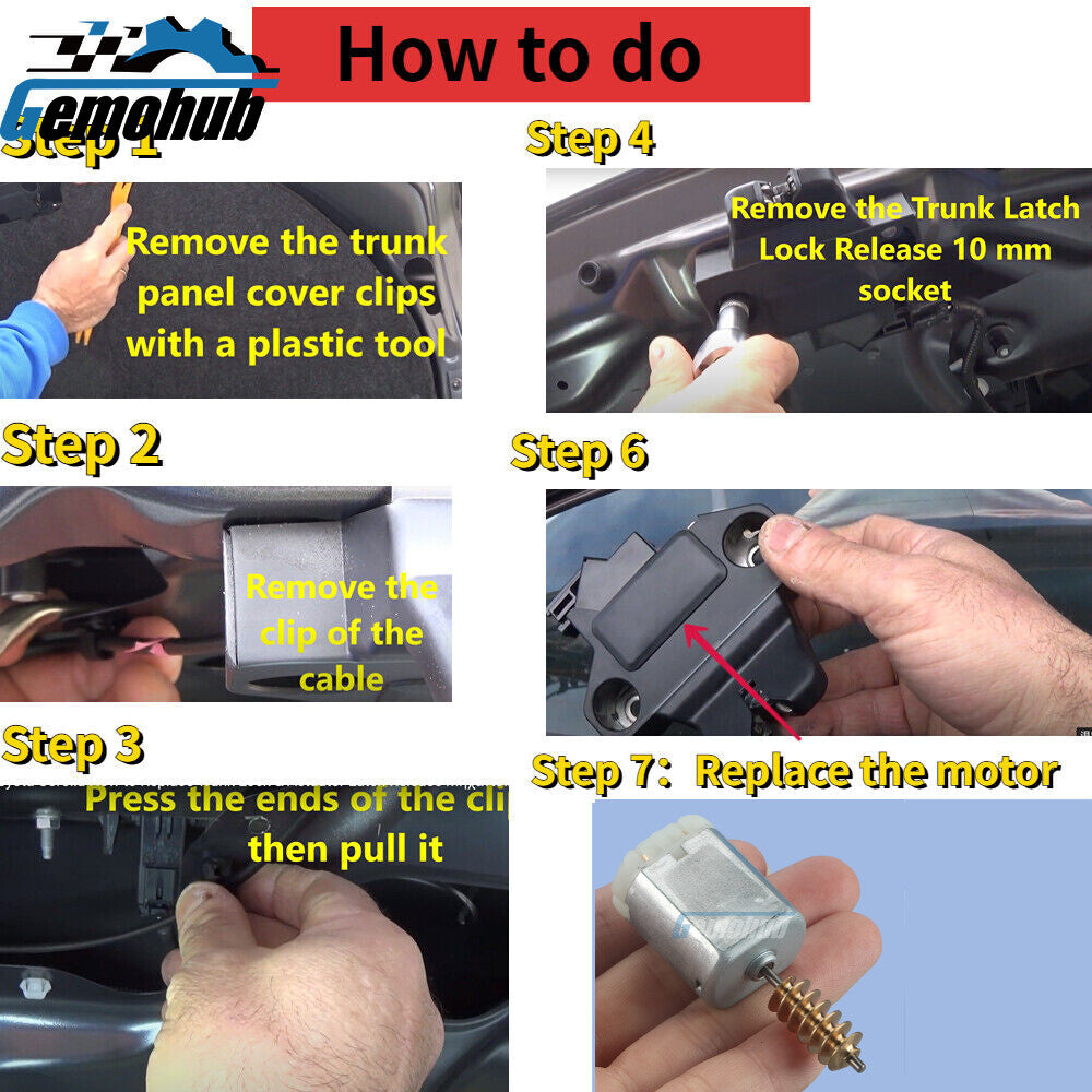 Power Trunk Lock Latch motor For 2001-2006 for BMW 3 Series E46 325i 330i 330Ci