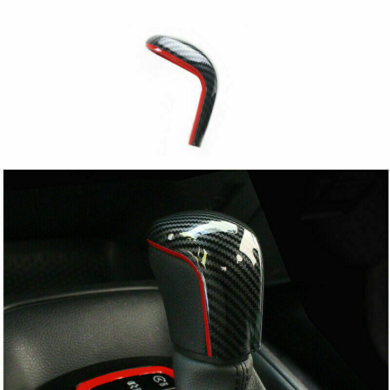 for Toyota for Corolla 2019-2022 Red Line+abs Inner Gear Shift Knob Cover Trim Cap