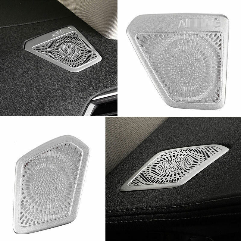 for BMW 3-Series G20 2019-23 Silver Steel Dashboard LR Air Outlet Vent Trim 2X