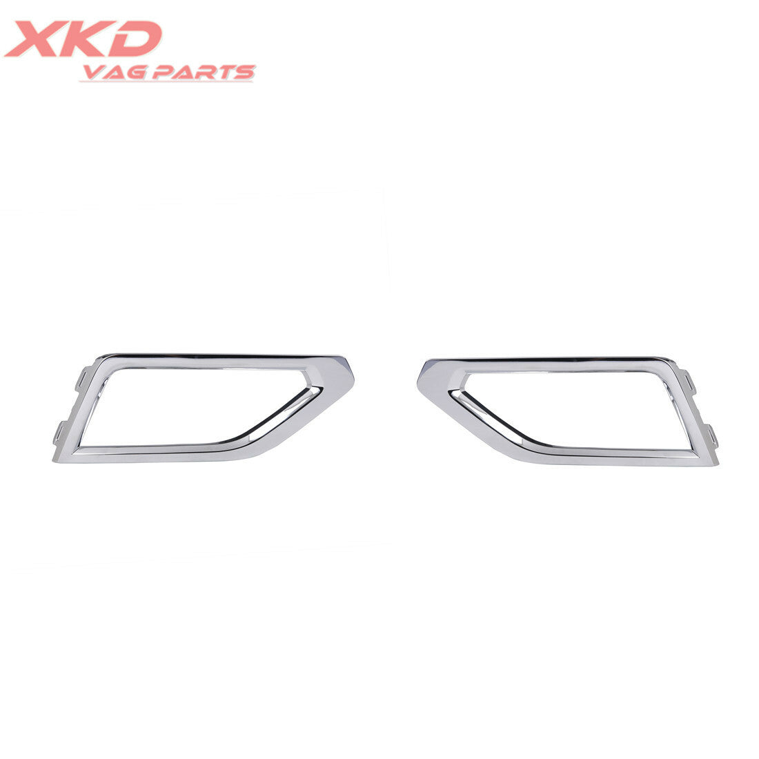Two chrome-plated front fog light frames and outer grille are available for the for Volkswagen Atlas 2018 and 2019 models.