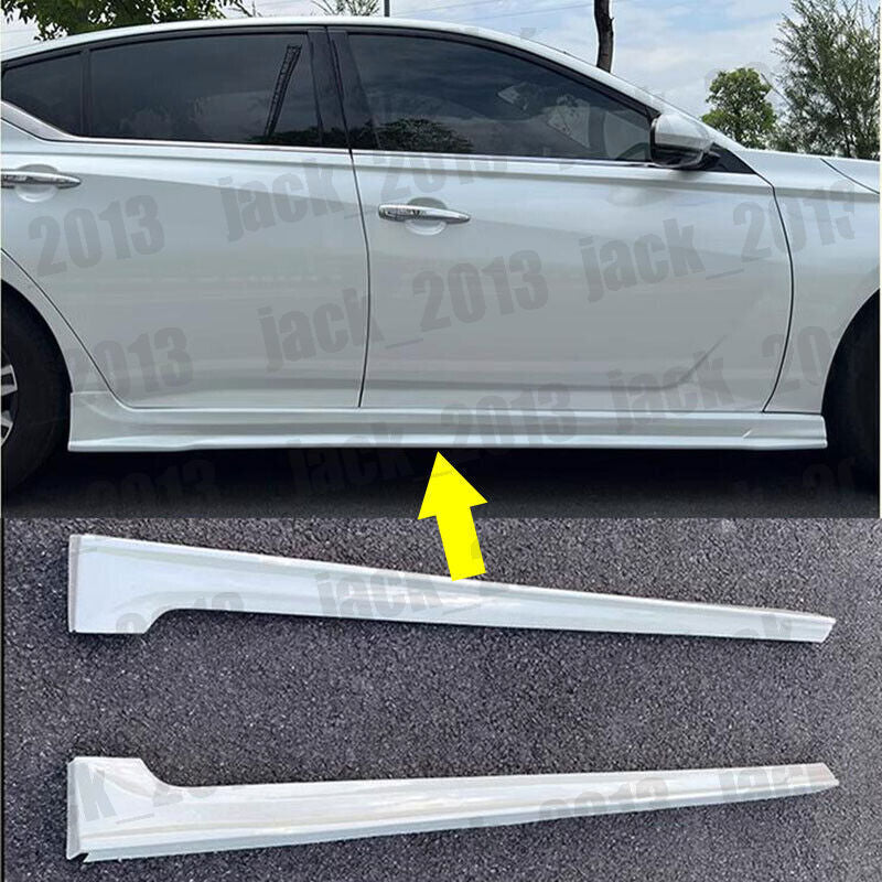 for Nissan Teana Altima 2019-2024 Unpainted Side Skirts Extensions Lip Body Kit