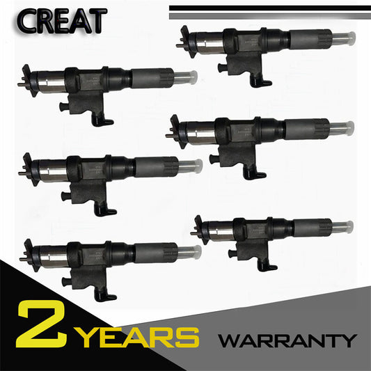 6-pack of new diesel injectors for Isuzu 7.8L engine model 6HK1 vehicle 095000-5361