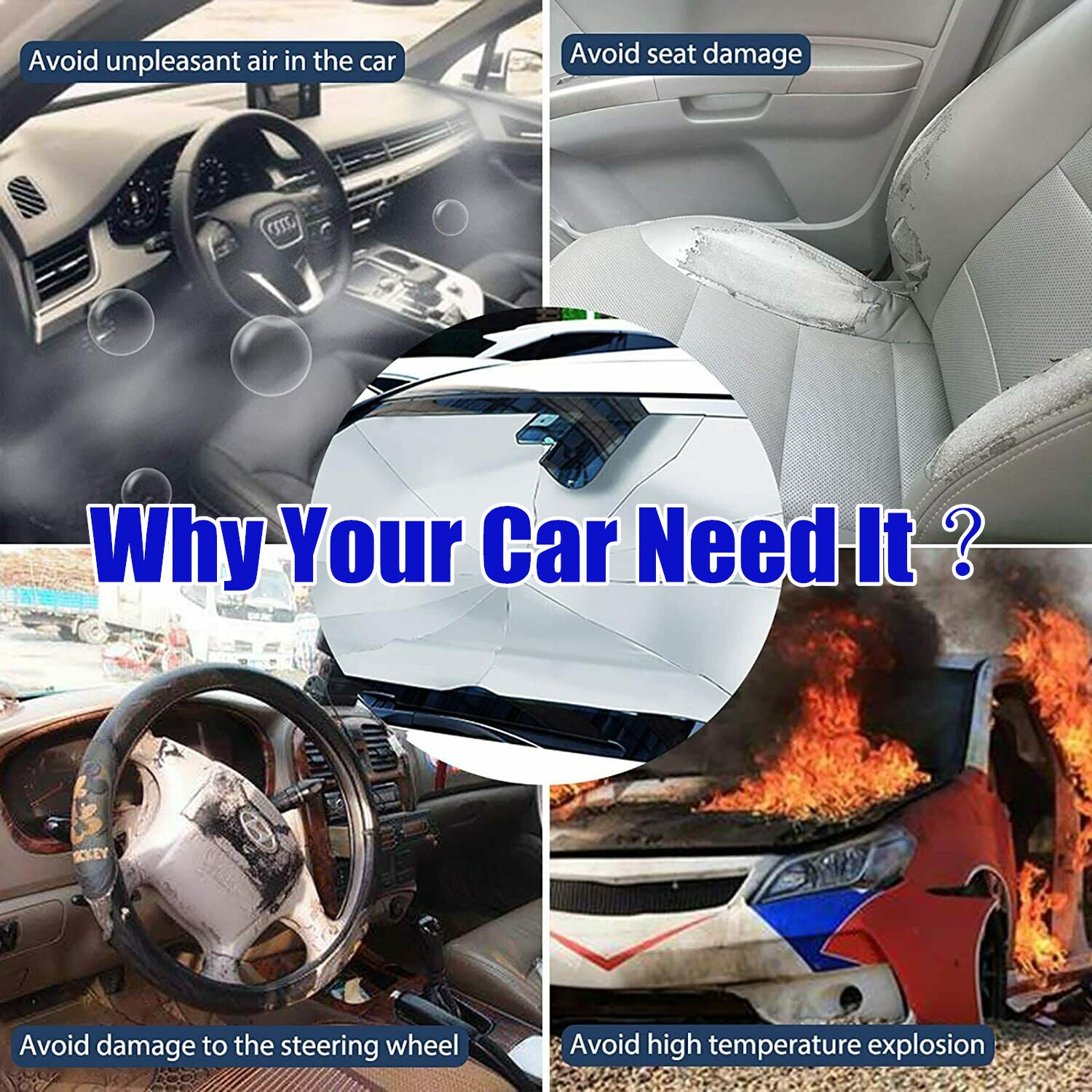 for Nissan Car Large Windshield Umbrella Sunshade Heat Block Window Cover Visor