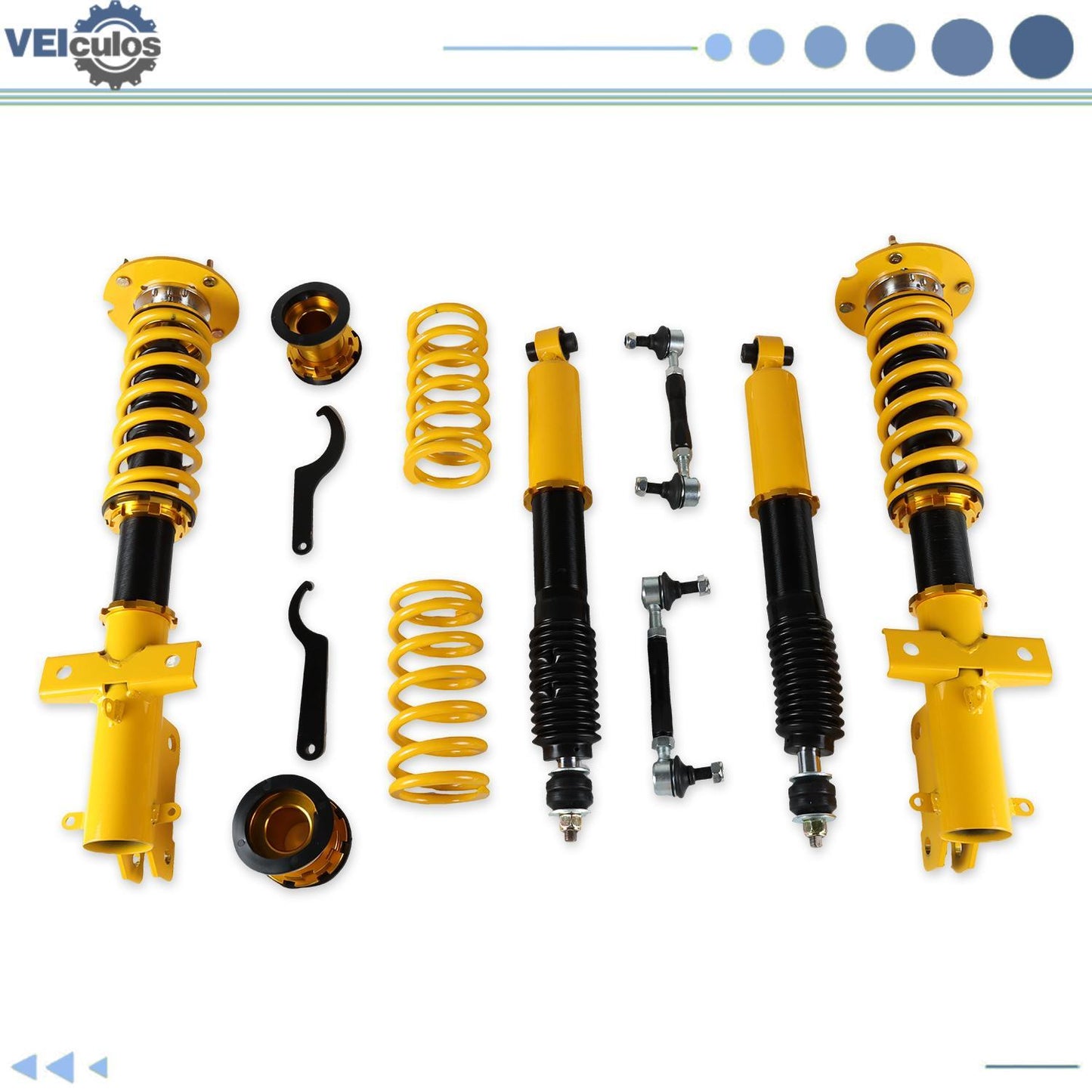 Coilovers Suspension Kit for Ford for Mustang S-197 Adjustable Height Shock Struts