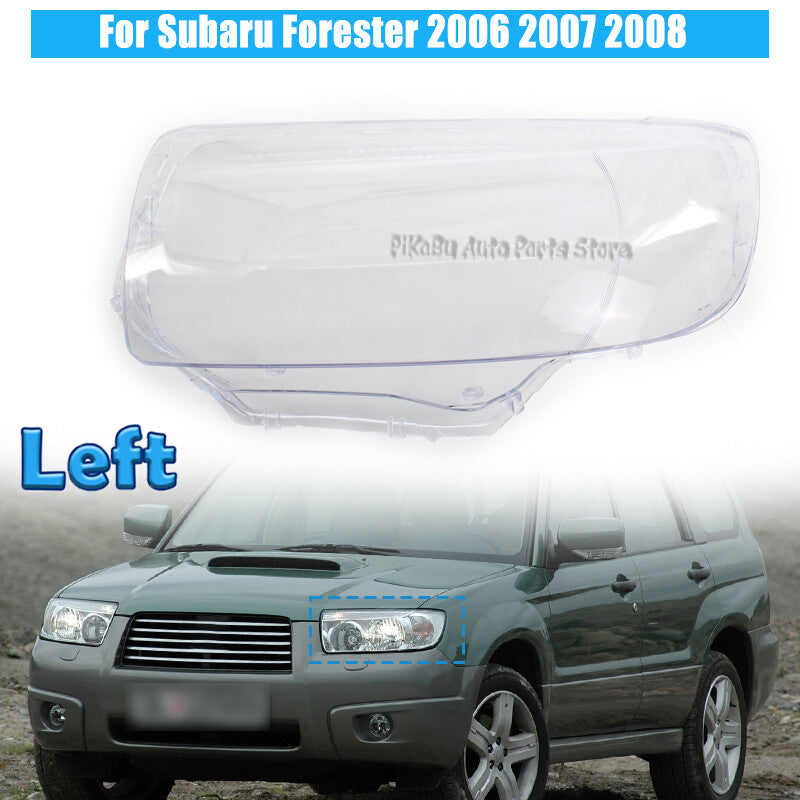 Left Headlight Len Cover Headlamp Mask for Subaru Forester 2006 2007 2008