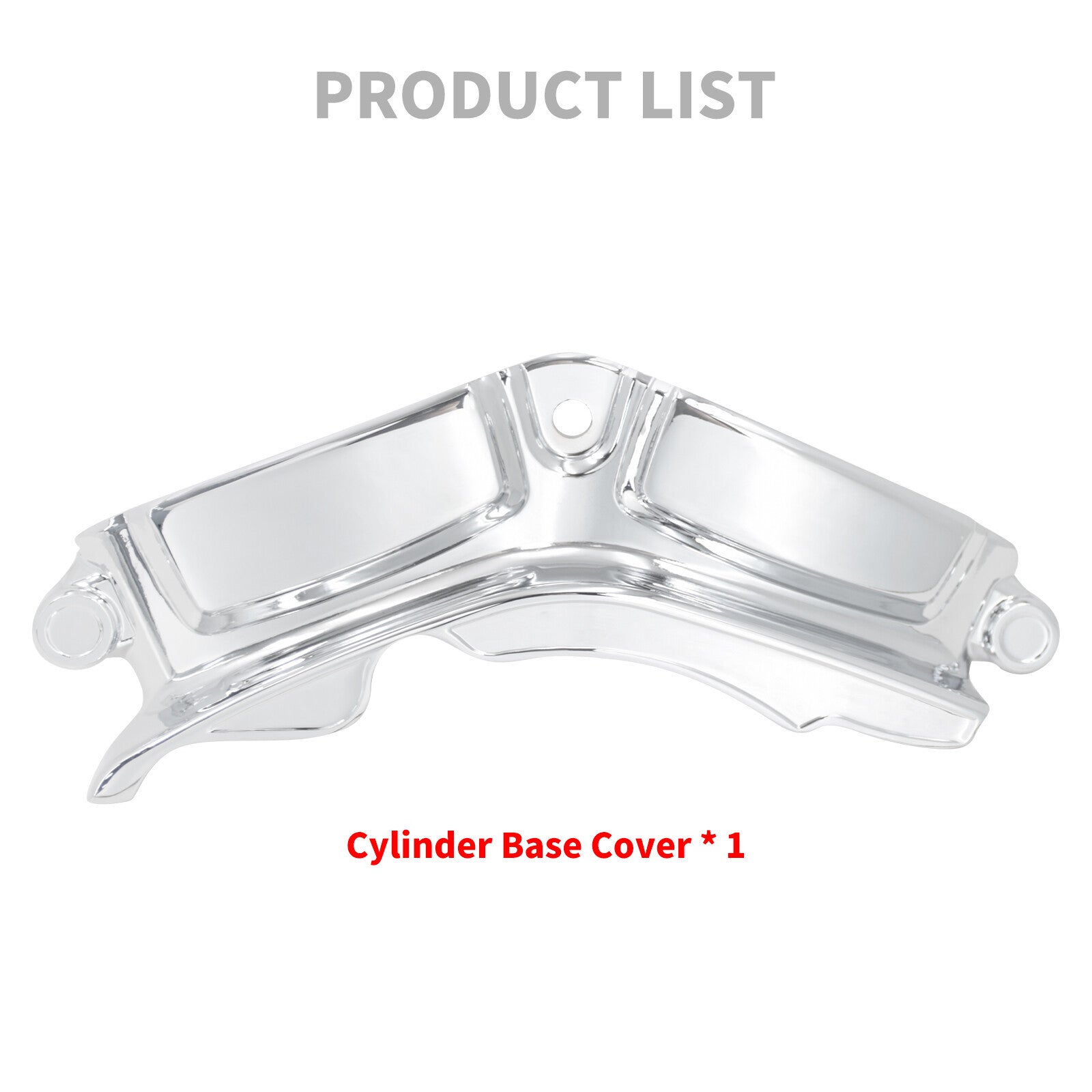 Chrome Cylinder Base Engine Cover for Harley Touring Street Road Glide 2017-2023