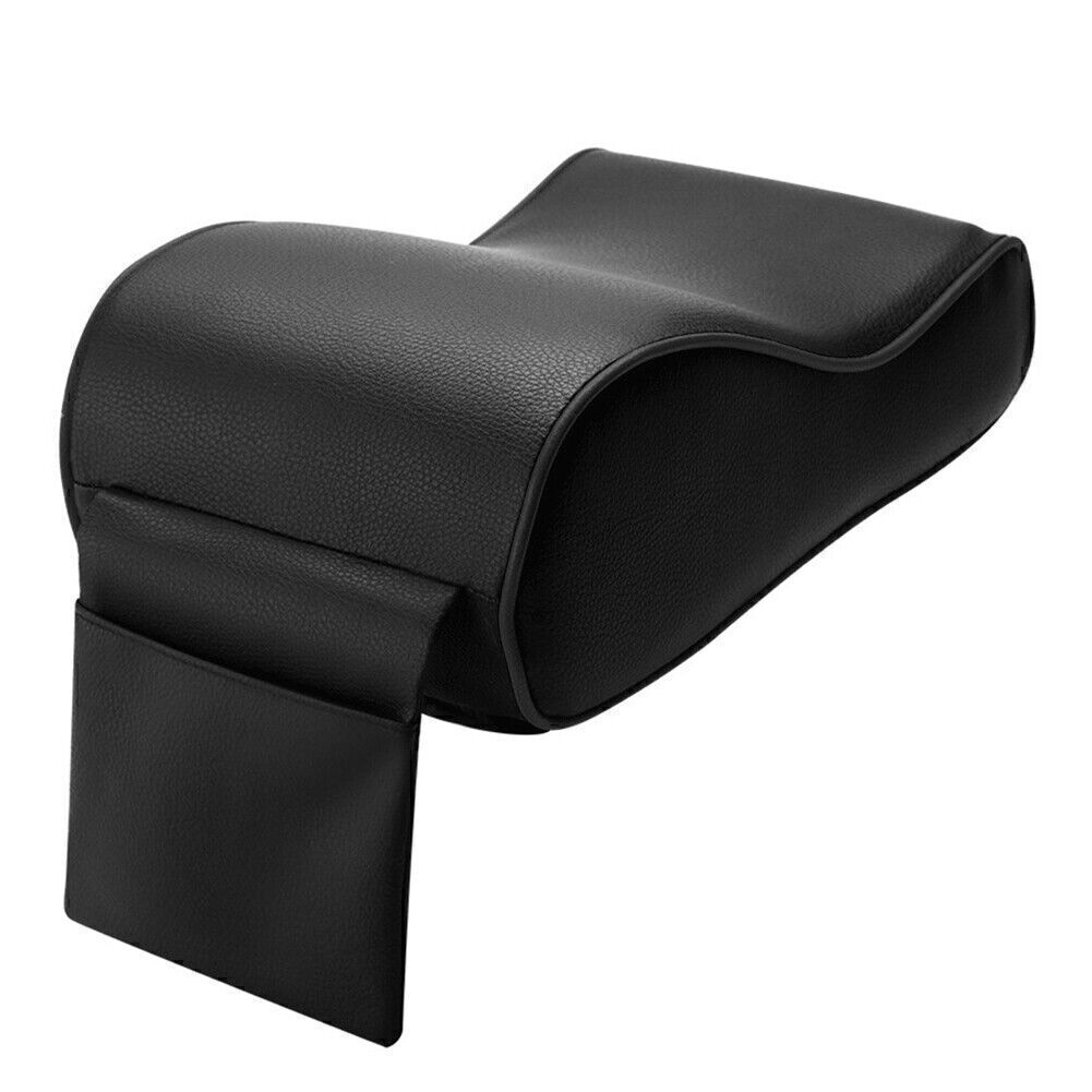 Black Universal Car SUV PU Memory Foam Console Armrest Box Cushion Pad Mat Set