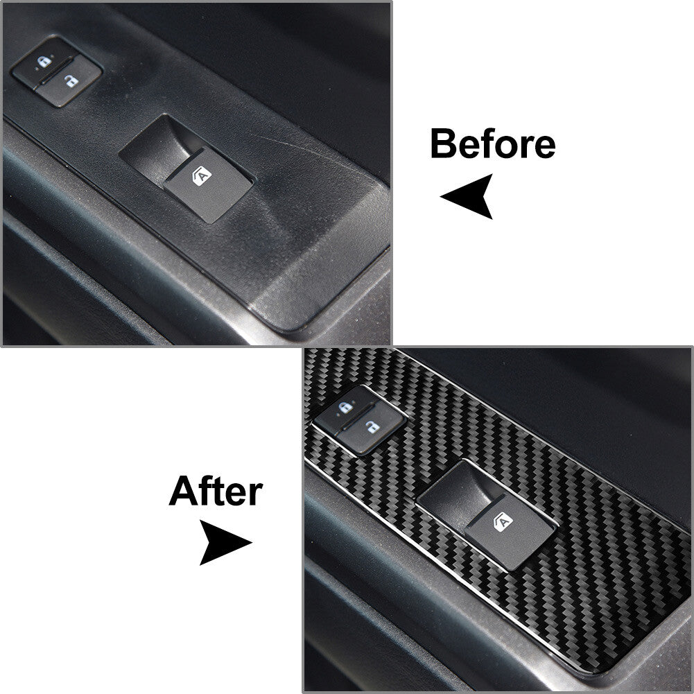 LHD Interior Door Window Lift Switch Control Panel Cover Trim for Toyota Tacoma