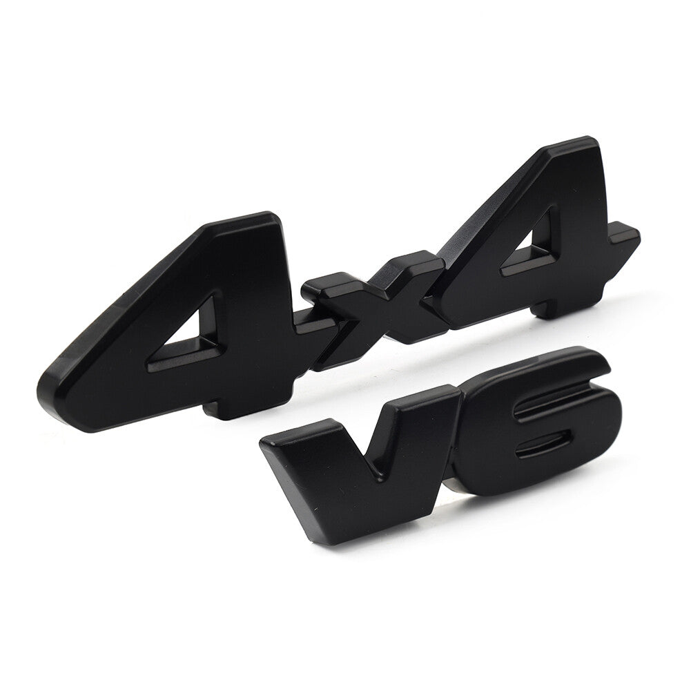 V6 4x4 3D Tailgate Emblem Badge Overlays for Toyota Tacoma 4Runner Tundra
