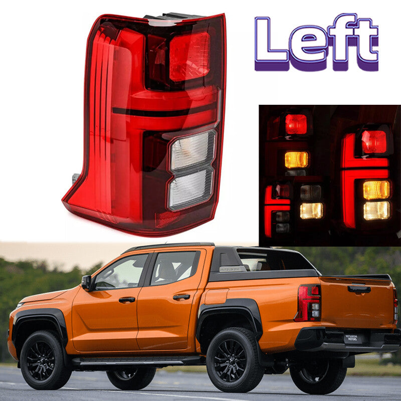 Left for Mitsubishi Triton L200 2024-2025 Rear Tail Light Brake Light LED DRL