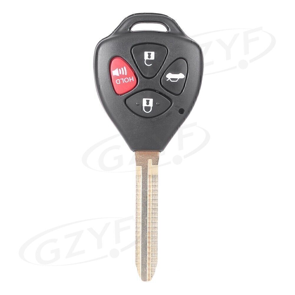 Remote Uncut Blank Key Fob Keyless Entry Shell Case for Toyota for Corolla for Avalon