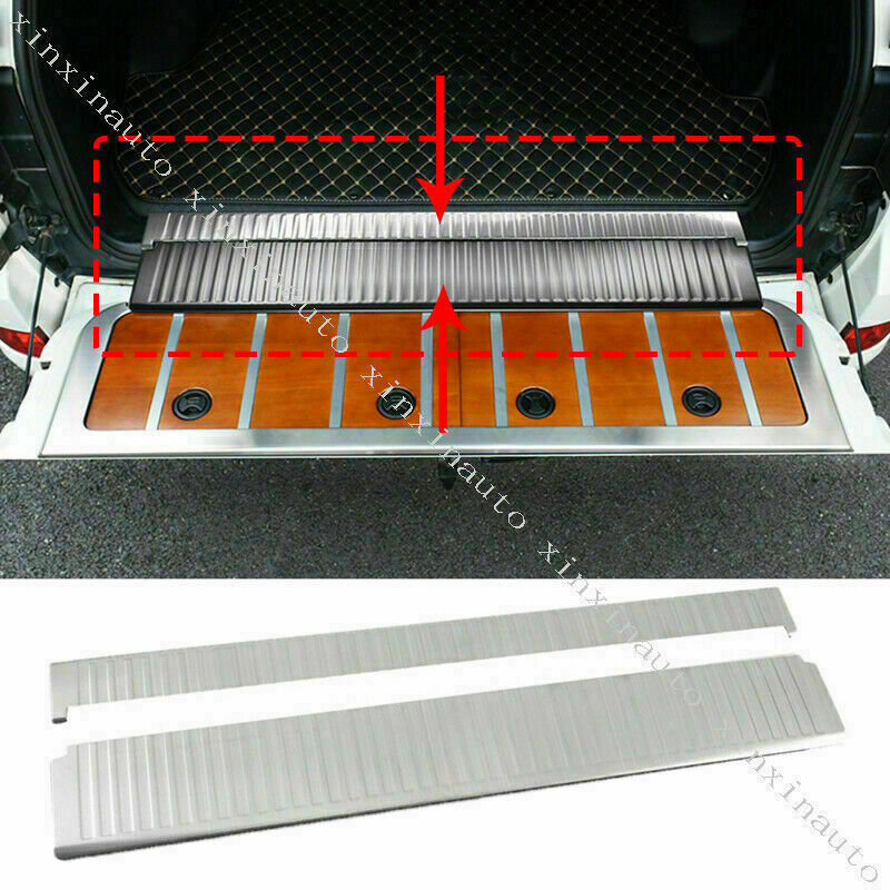 2p Inner Rear Bumper Protector Plate Guard Cover for Toyota for Land Cruiser 2008-21