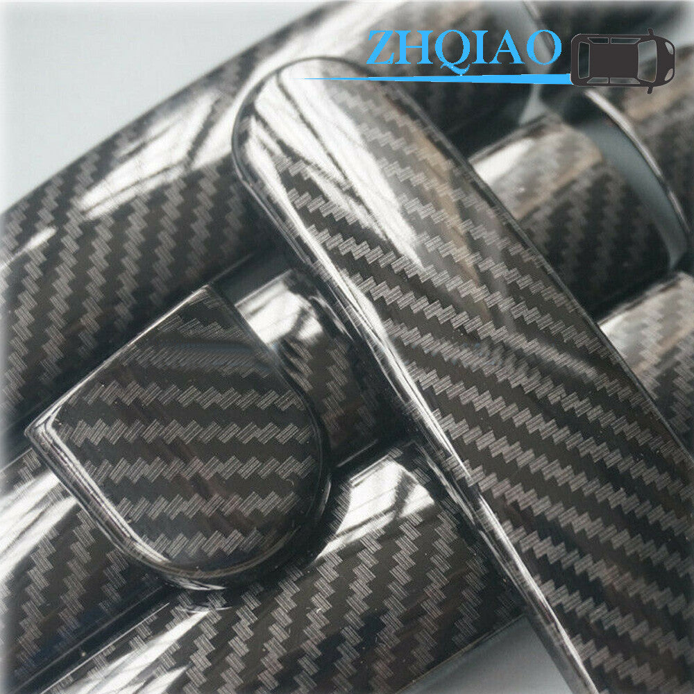 Carbon Fiber Side Door Handle Covers Trim Fit for Tiguan 09-14