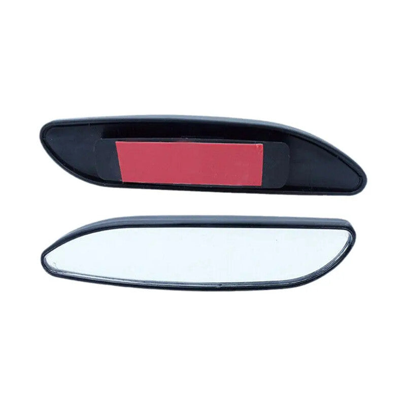 1 Pair Car Side Blind Spot Strip Mirror Adjustable Angle Convex View Rear Mirror