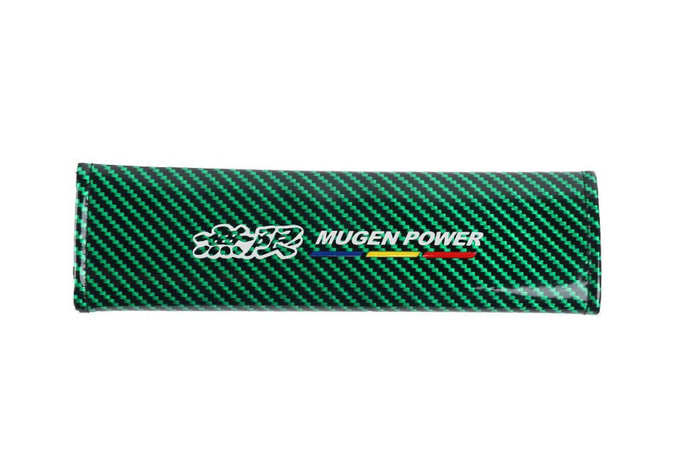 Car seatbelt cover, shoulder strap pad, green carbon Mugen, suitable for Honda for Acura .