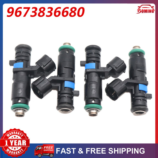 New 4PCS 9673836680 Fuel Injector 0280157141 ?for Peugeot 301 1.6 for Citroen C4 1.6