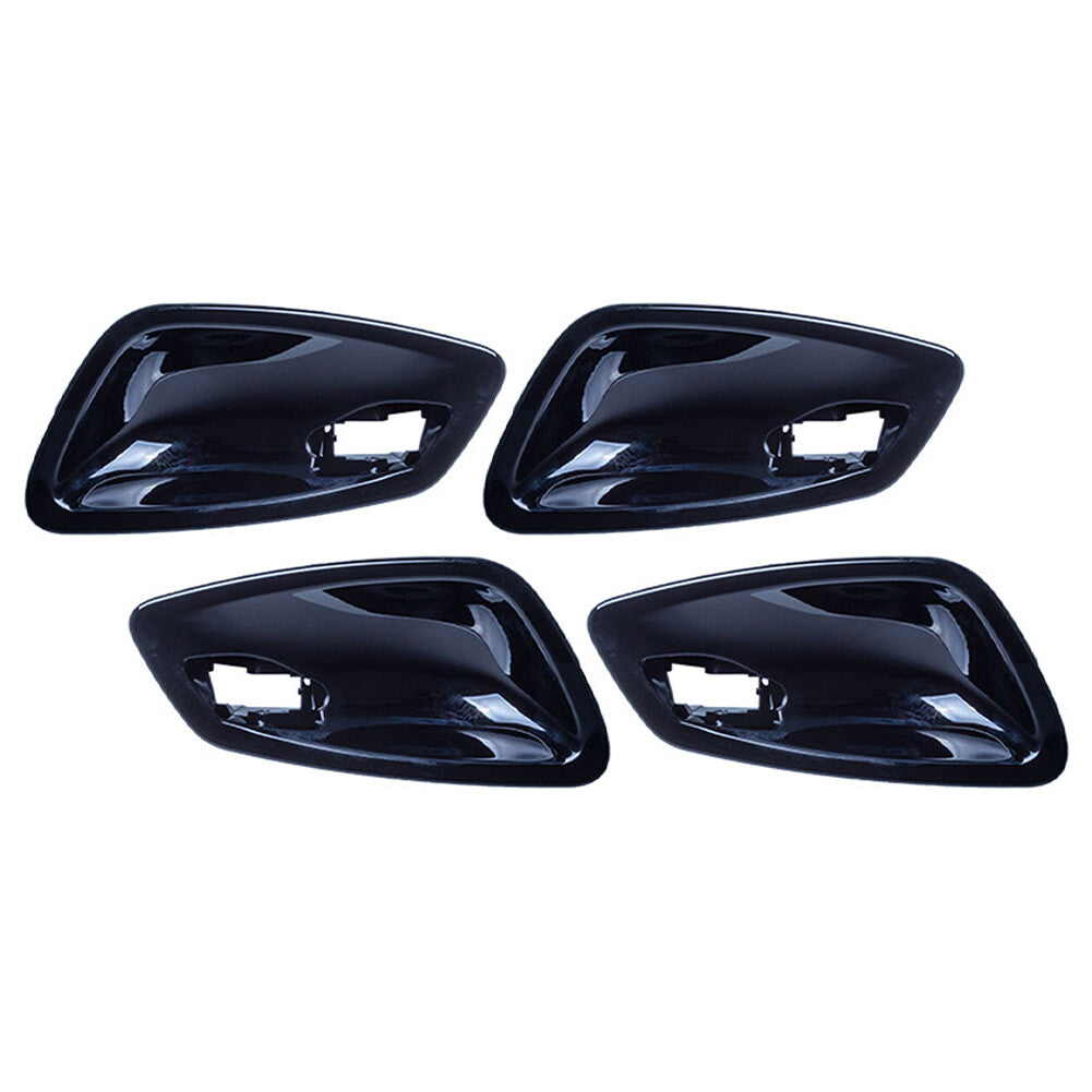 4PCS Inner Door Handle Bowl Cover Fit for BMW 3 Series E90 2005-2012 Glossy Black