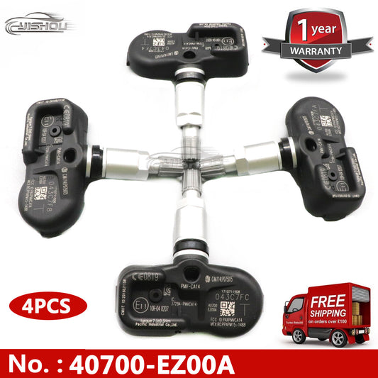 4x 40700-EZ00A new 433MHz TPMS Tire Pressure Sensors for Nissan Titan XD 2016-21