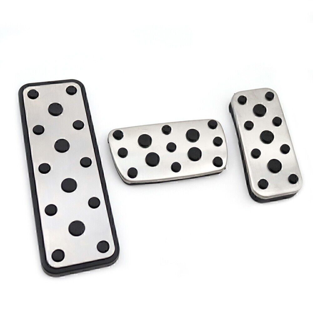 3X Car Foot Gas Brake Pedals Cover Kit Fit for Subaru Legacy Outback Fitester 03-05