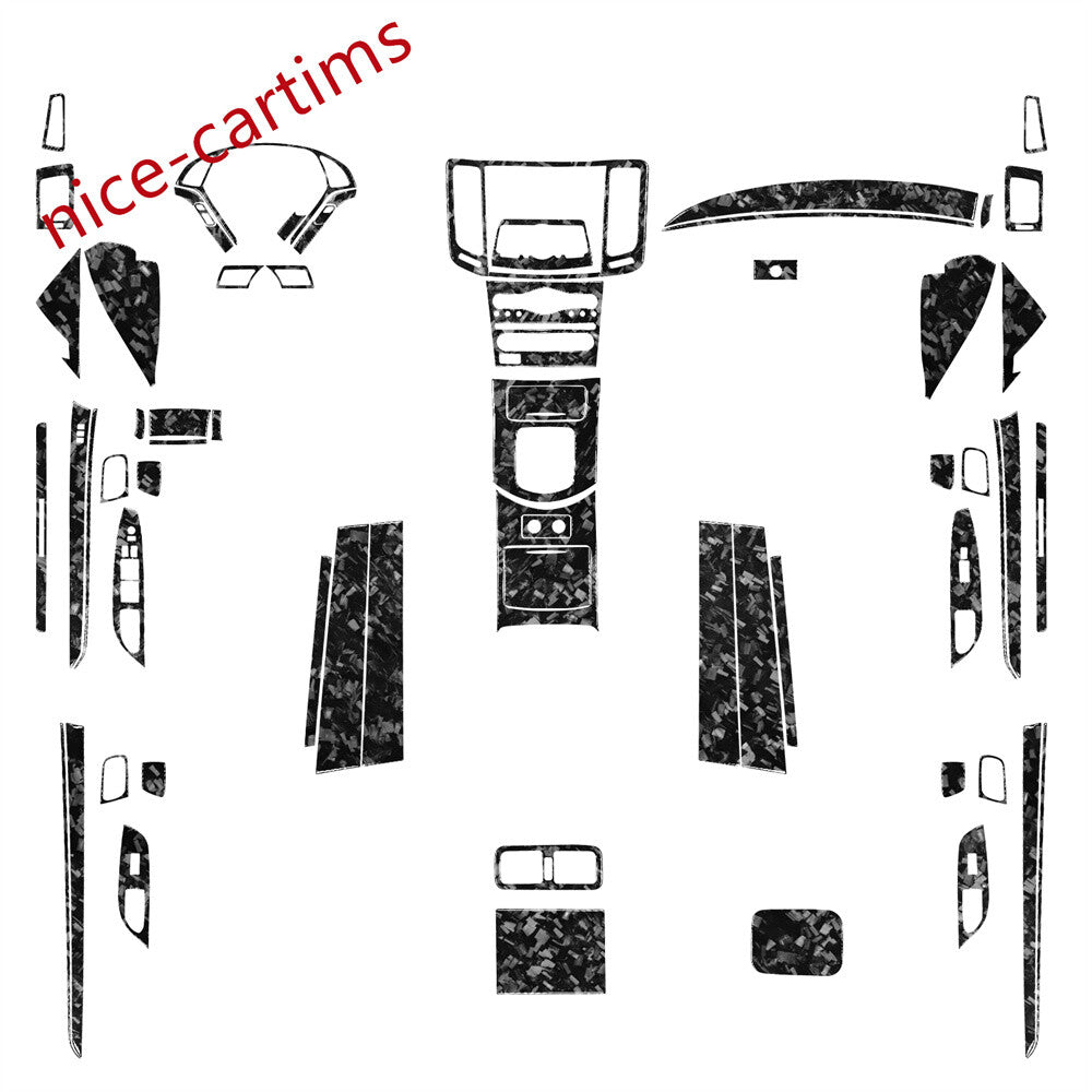 61Pcs Forged Carbon Interior Full Set Decorative Trim Kit for Infiniti G37 10-13