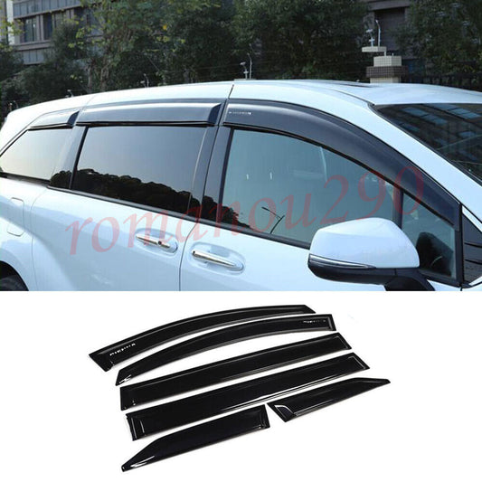 for Toyota for Sienna 2021-2024 Black Window Visor Vent Cover Sun Rain Guard Decors