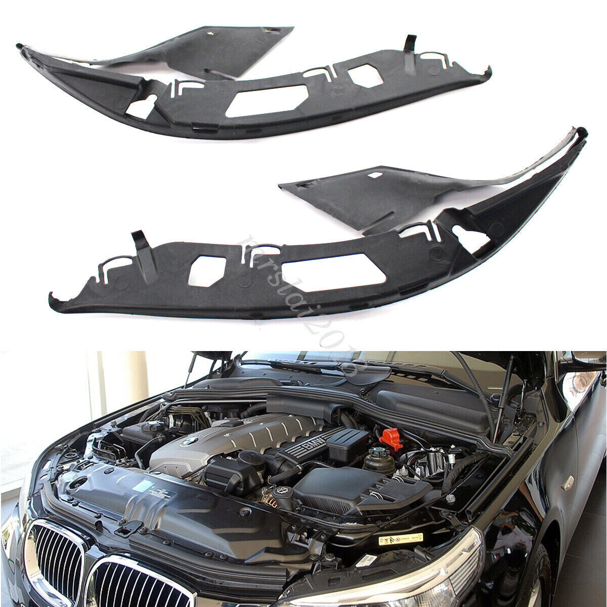 Pair Headlight Headlamp Gaskets Sealing for BMW E60 E61 525xi 528i 530i 525i