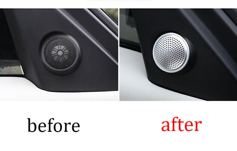 for Land Rover Discovery 5 2017-25 Silver A Pillar Speaker Sound Cover Trim 2PCS