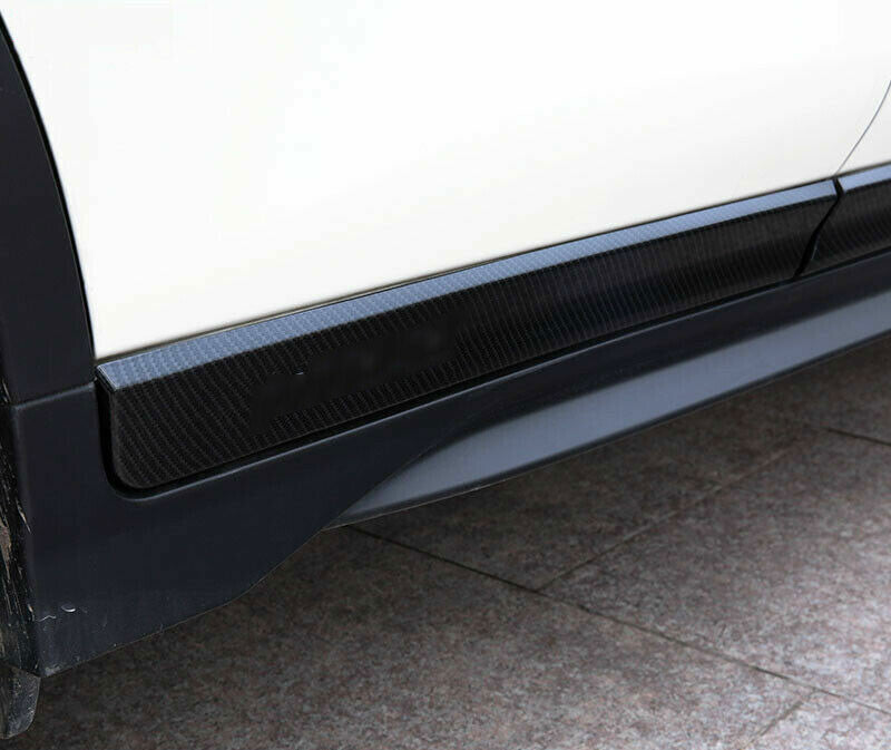 4For for Nissan Rogue 2014-2020 Carbon Fiber Door Guard Body Side Molding Cover Trim
