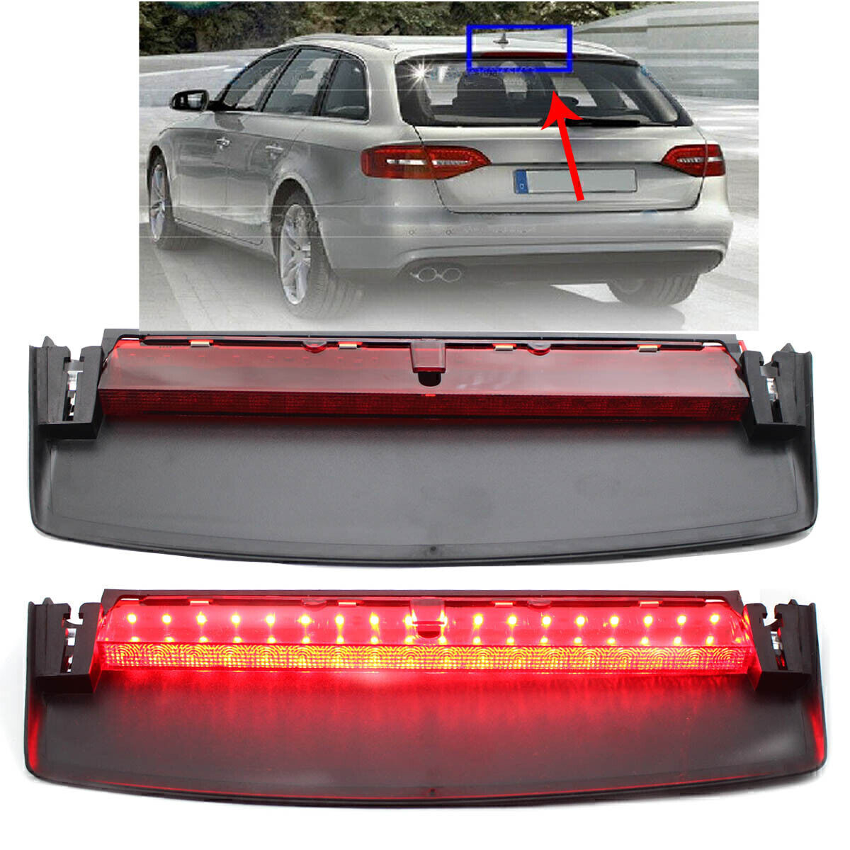 for Audi for A4 S4 Sedan 2009-2016 High Mounted 3rd Third Brake Light 8K5945097