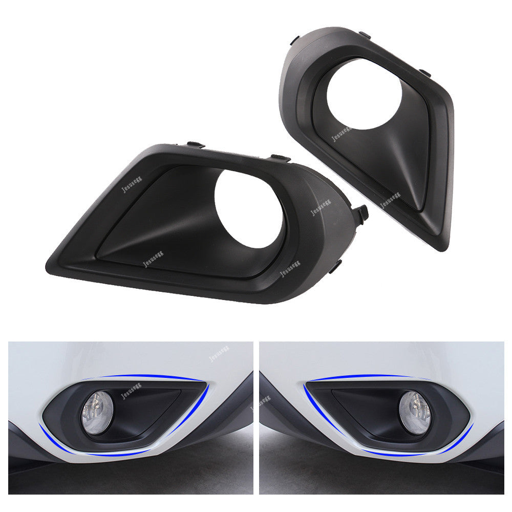 Pair Front Bumper Insert Fog Light Bezel Cover for 2014-2016 for Subaru for Forester