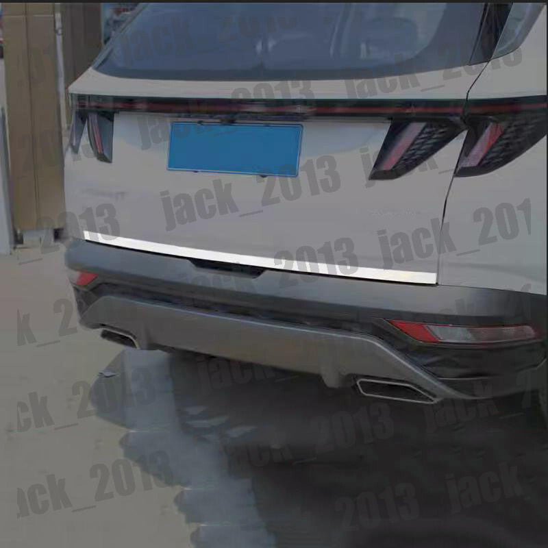 for Hyundai for Tucson 2021-2024 STAINLESS REAR TRUNK TAIL GATE DOOR LID COVER TRIM