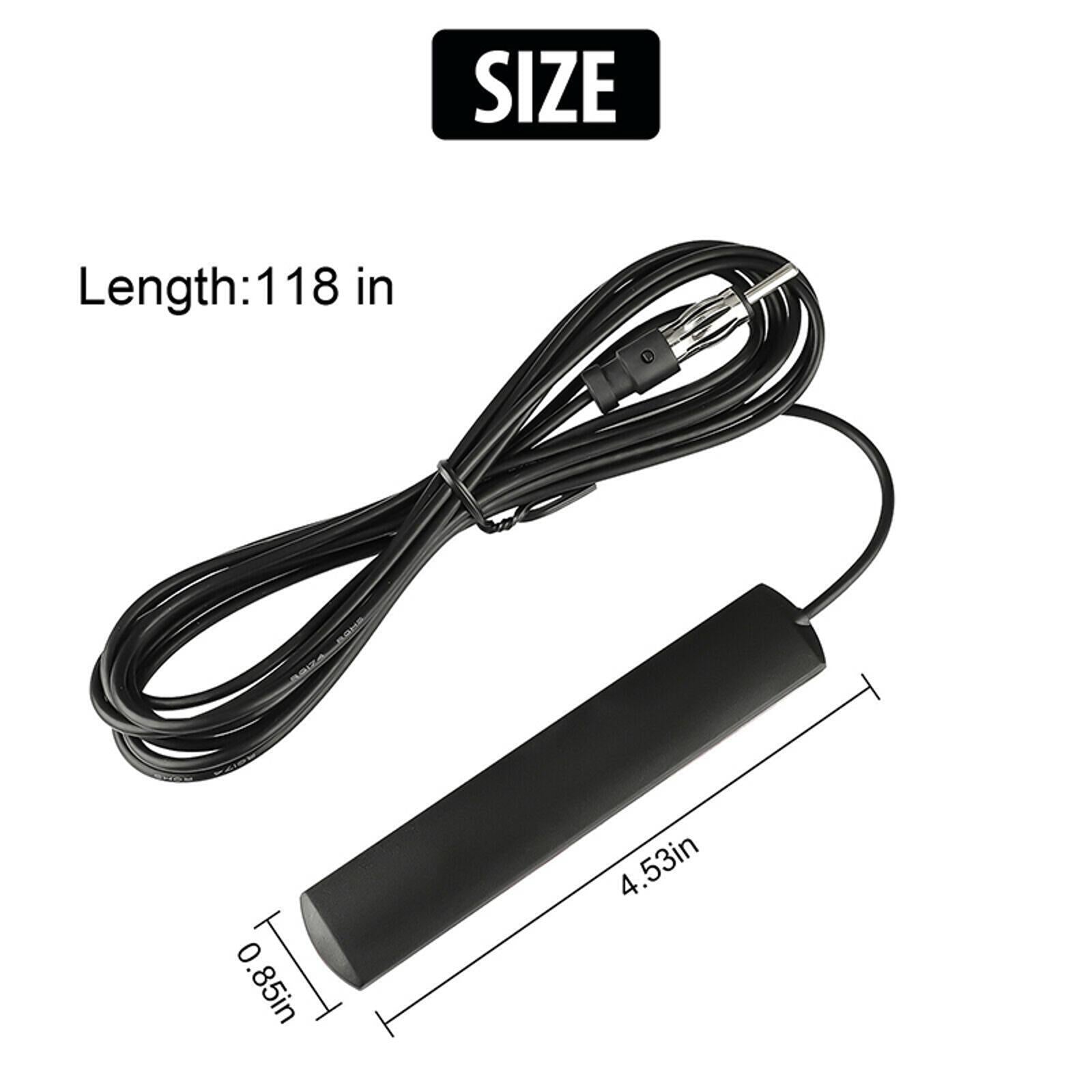48~860MHZ Car AM/FM Radio Stereo Hidden Antenna For Motorcycles Cars Street Rods