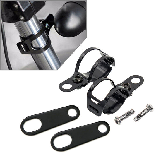 For Cafe Racer Motorcycle Turn Signal Relocater Holder Fork Clamps Shock Bracket