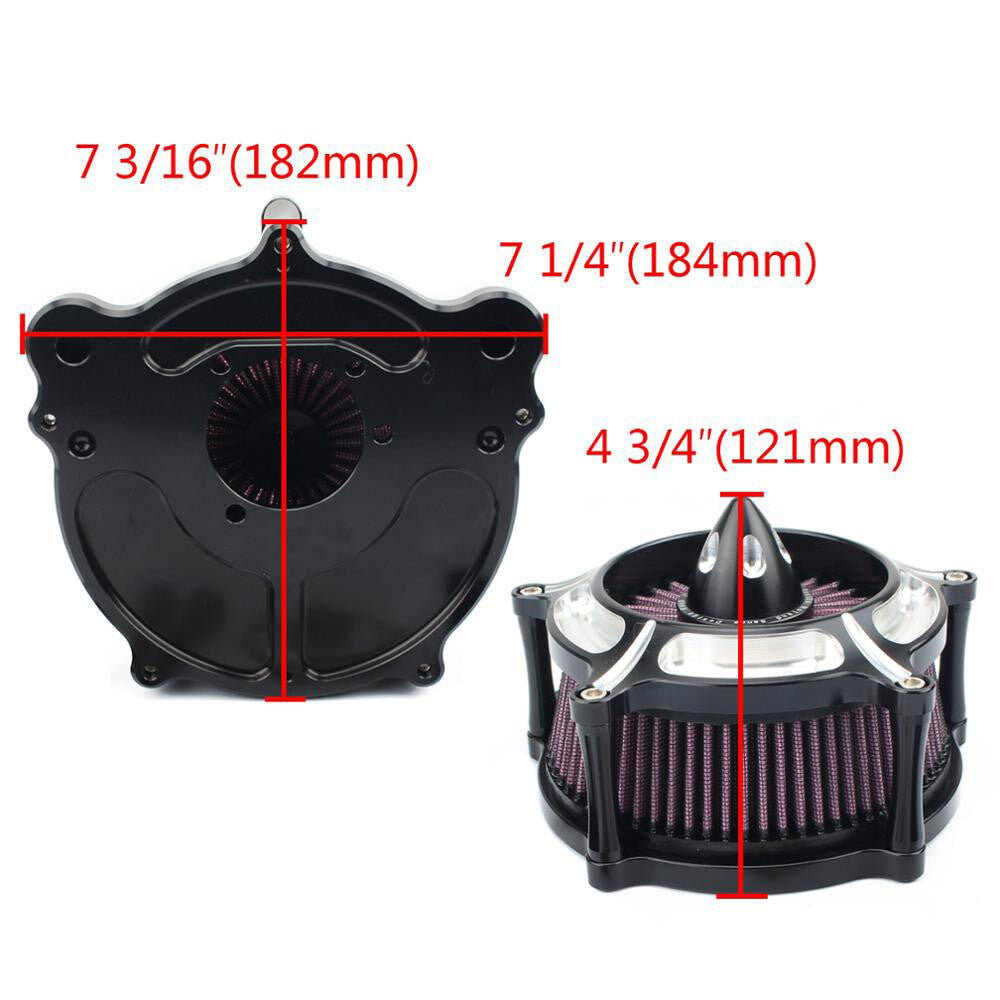 Turbine Intake Air Cleaner Filter System for Harley Dyna Softal Road Glide