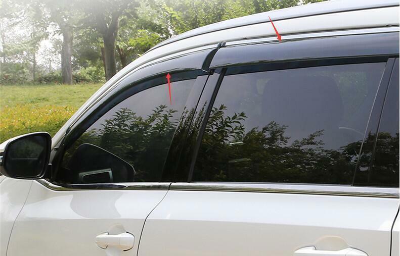 Fit for Audi Q5 2009-2017 ABS Side Window Visor Shades Sun Rain Guard Deflector