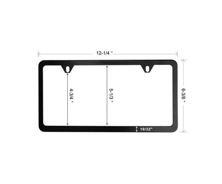 Car license plate frame cover cap rear boot 2-hole black for Chevrolet