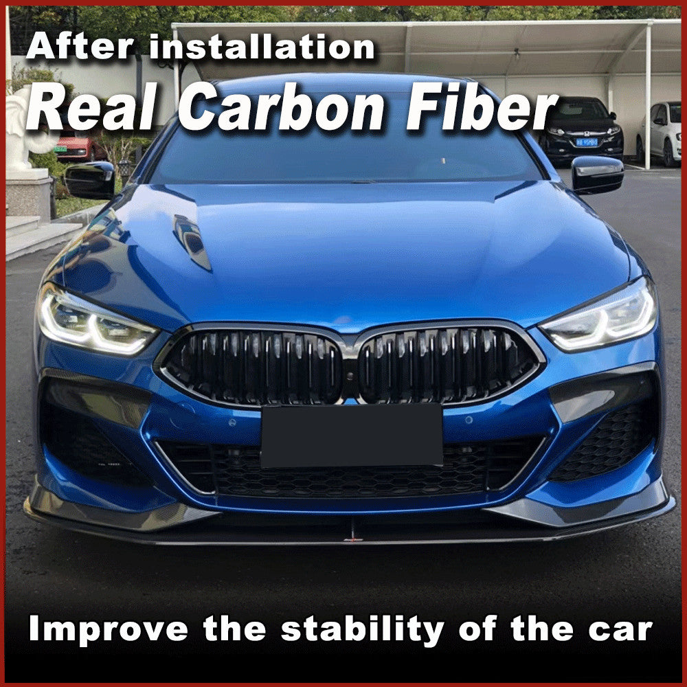 for BMW G14 G15 G16 M-Sport REAL Carbon Front Bumper Splitter Air Vent Trim Fins