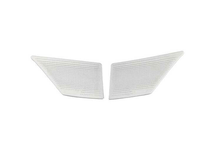 for Cadillac CT4 2020-24 Silver Steel Rear Door Speaker Horn Ring Cover Trim 2P