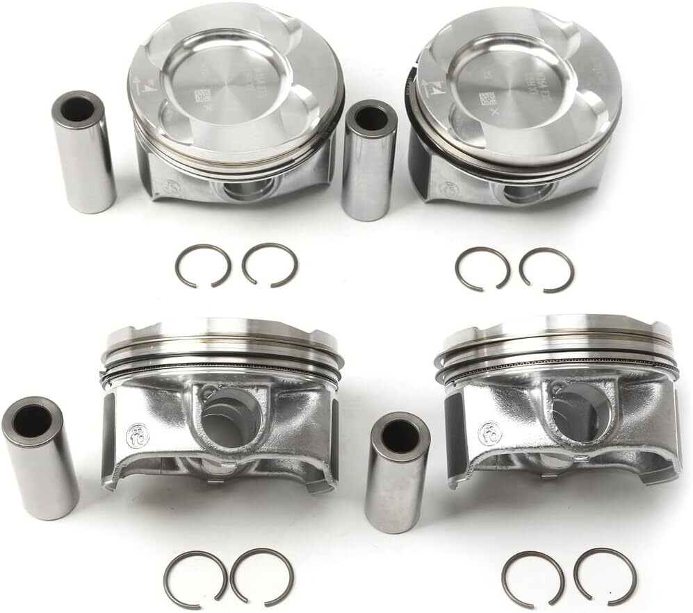 4x Piston Assembly Fit for Mercedes-Benz M254.915 1.5T C260 A2540309400 2540300