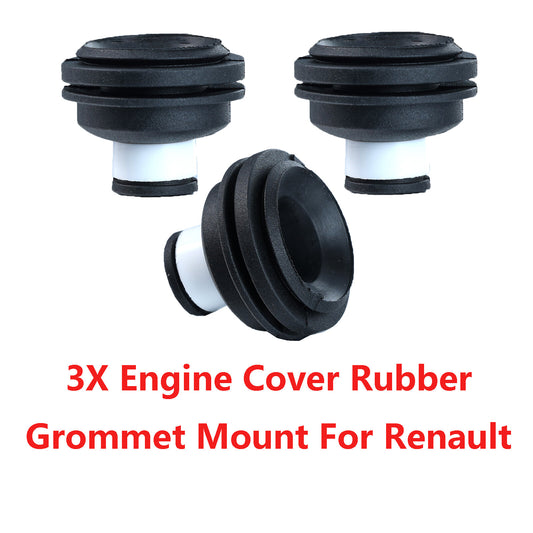 3X Engine Cover Rubber Grommet Mount Clips for Renault Clio Kangoo Megane Scenic