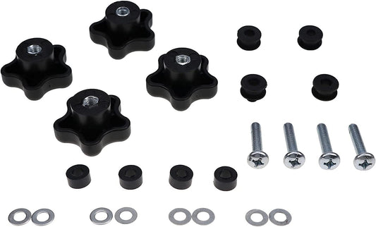 4X 6681614 Top Window Knob Kit for Bobcat T110 T140 T180 T190 751 763 773 863