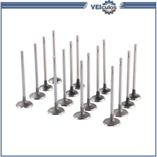 16Pcs Intake Exhaust Valves For 13-19 for Buick Encore 12-19 for Chevrolet Sonic 1.4L