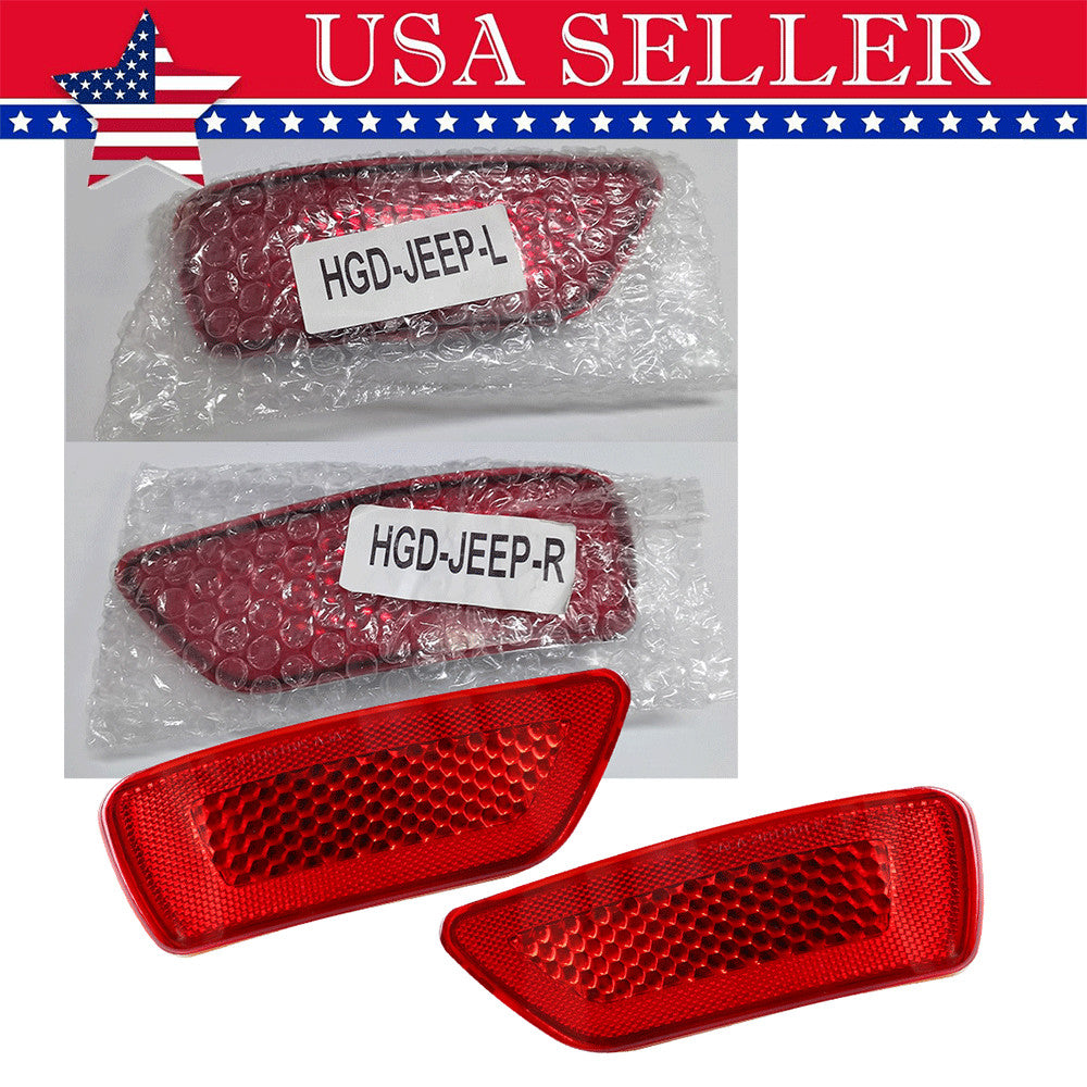 Rear bumper reflector lights (left and right) applicable to for Jeep Grand Cherokee compass 2011 - 2018