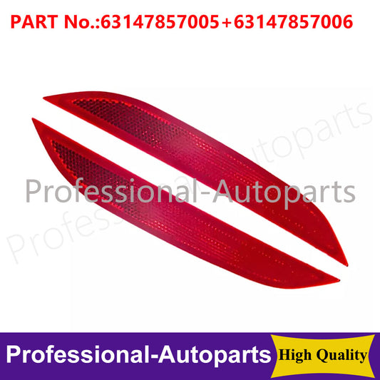 2x Rear Side Bumper Reflectors Red For 2018-2023 M5 F90DriverPassenger Side