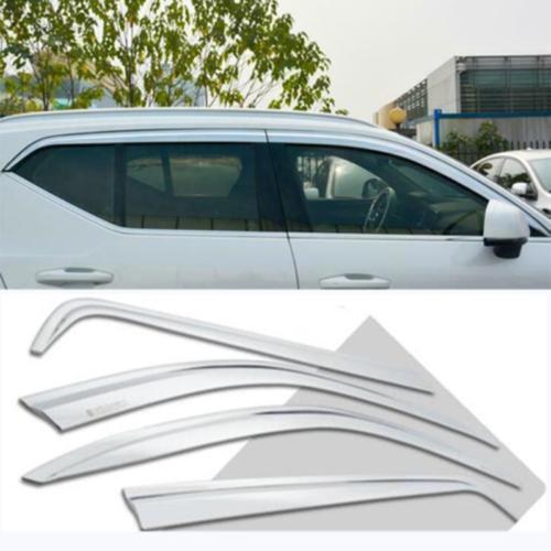 for Volvo XC40 2019-2022 Chrome Window Visor Vent Shade Rain Guard Deflector 4X