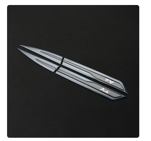 Metal stickers, badges, and logos for Audi for A6 side fenders - 2 pieces
