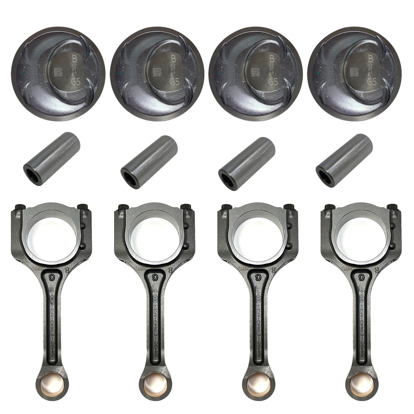 4x Connecting Rod  Piston Kit for 11-13 for Hyundai Sonata for Kia Sorento Optima 2.4L