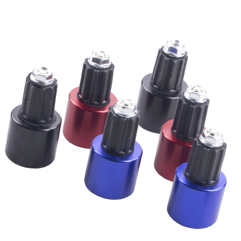 Handlebar Grips Bar End Cap Plugs Slider CNC Motorcycle Parts-Blue