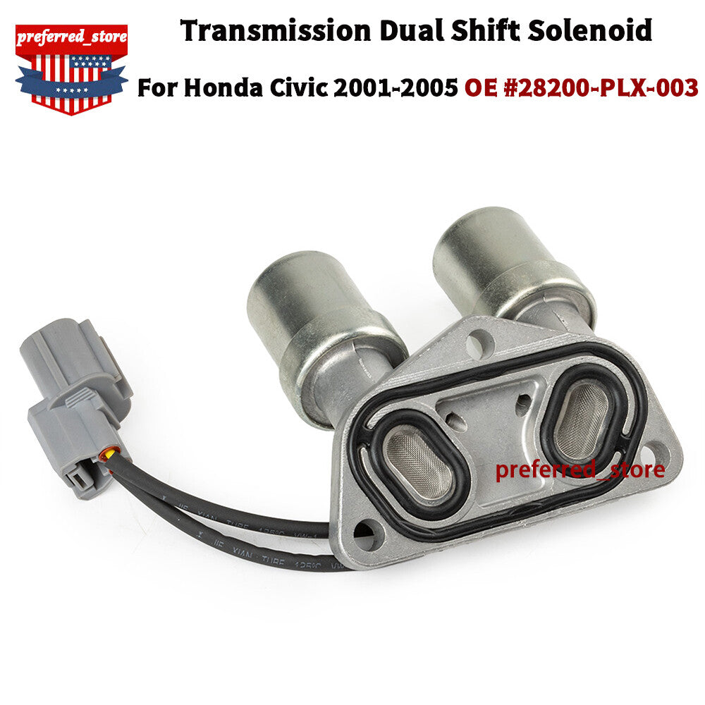 Transmission Dual Linear Shift Solenoid for Honda for Civic Replace 28200-PLX-003