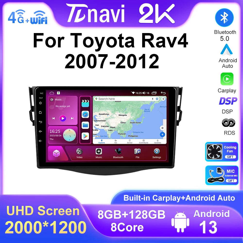 Android Car Radio for Toyota RAV 4 RAV4 07-12 Video Player Navigation Stereo GPS